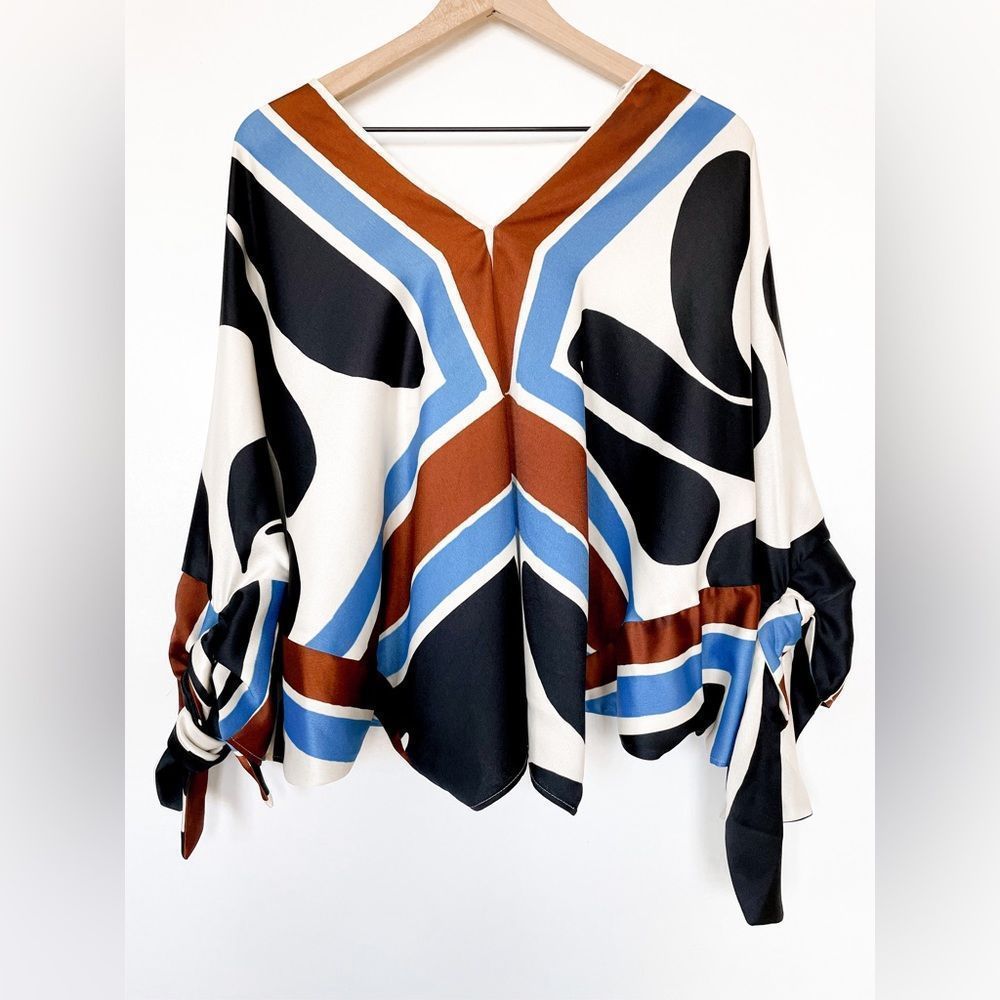 ZARA NEW WOMAN PRINTED BLOUSE ECRU XS Ref 7807/026/222/015 - Picture 3 of 5